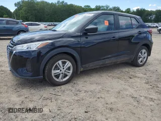 2022 Nissan Kicks S z VIN 3N1CP5BV4NL476120, wystawiony jako Copart lot #56329515 z przebiegiem 110 890 mil mil oraz Szkoda całkowita • Salvage title. Historia ofert i sprzedaży dostępna na DreamBid. Obrazek 1.