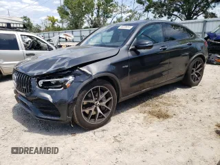 2021 Mercedes-Benz GLC with VIN W1N0J6EB0MF917896, listed as a Copart auction lot 56228614 with 32,147 mi miles and Salvage Title. Bid and sale history available at carsss.com. Image 1.