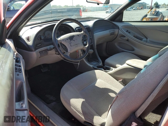 2000 Ford Mustang with VIN 1FAFP4045YF162222, listed as a Copart auction lot 52357355 with 216,251 mi miles and Salvage Title. Bid and sale history available at carsss.com. Image 8.