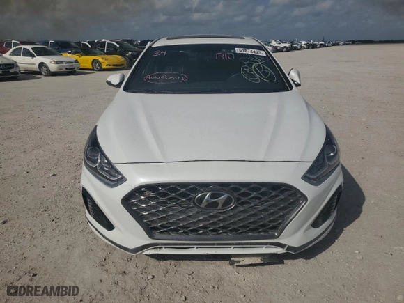 2019 Hyundai Sonata Sport with VIN 5NPE34AFXKH766377, listed as a Copart auction lot 51874495 with 0 mi miles and Non Repairable. Bid and sale history available at carsss.com. Image 5.