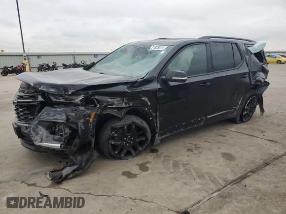 2022 Chevrolet Traverse Premier with VIN 1GNERKKW2NJ104197, listed as a Copart auction lot 71383014 with 115,524 mi miles and Salvage title. Bid and sale history available at DreamBid. Image 1.