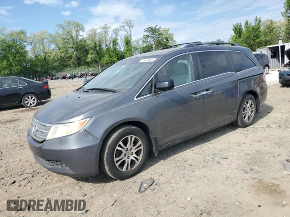 2012 Honda Odyssey EX with VIN 5FNRL5H4XCB090508, listed as a Copart auction lot 55414565 with 207,346 mi miles and Clean Title. Bid and sale history available at carsss.com. Image 1.