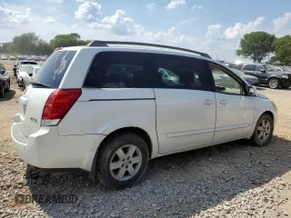 2006 Nissan Quest SL z VIN 5N1BV28U26N124033, wystawiony jako Copart lot #55348325 z przebiegiem 246 409 mil mil oraz Szkoda całkowita • Salvage title. Historia ofert i sprzedaży dostępna na DreamBid. Obrazek 3.