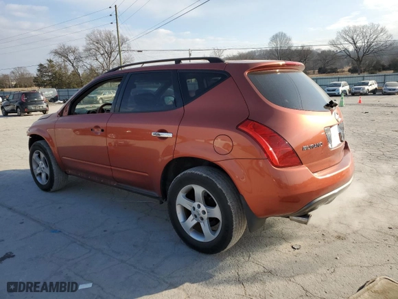 2004 Nissan Murano SL with VIN JN8AZ08W74W324931, listed as a Copart auction lot 42243905 with 102,908 mi miles and Salvage Title. Bid and sale history available at carsss.com. Image 2.
