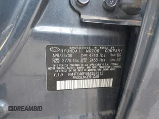 2009 Hyundai Azera Limited with VIN KMHFC46F59A357312, listed as a IAAI auction lot 42070962 with 132,119 mi miles and . Bid and sale history available at DreamBid. Image 9.