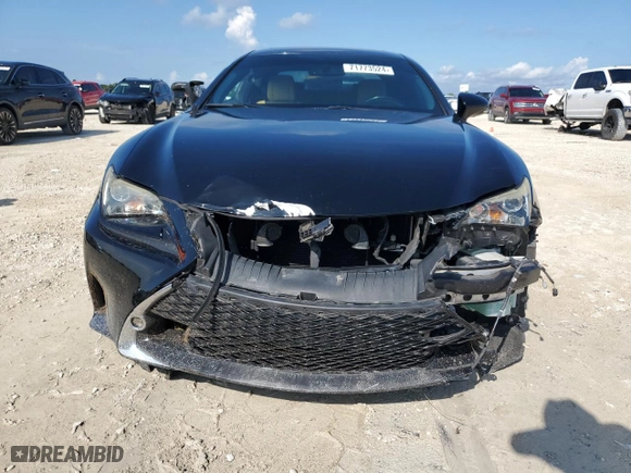 2015 Lexus RC 350 with VIN JTHHE5BC5F5005732, listed as a Copart auction lot 71773524 with 72,811 mi miles and Salvage Title. Bid and sale history available at carsss.com. Image 5.