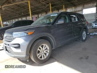 2021 Ford Explorer with VIN 1FMSK7BH9MGB45058, listed as a Copart auction lot 53556535 with 25,383 mi miles and Salvage Title. Bid and sale history available at carsss.com. Image 1.