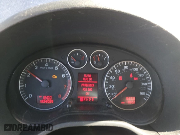 2008 Audi A3 S-Line with VIN WAUKD78P08A094763, listed as a Copart auction lot 42447185 with 118,902 mi miles and Salvage Title. Bid and sale history available at carsss.com. Image 9.