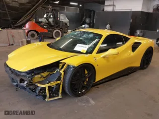 2017 Ferrari 488 GTB with VIN ZFF79ALA1H0224115, listed as a IAAI auction lot 39595228 with NaN miles. Bid and sale history available at carsss.com. Image 18.