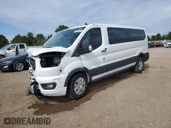 2023 Ford Transit Passenger XL с VIN 1FBAX2Y82PKA53310, выставлен на аукционе Copart как лот 58484565 с пробегом Не указан миль и Списание • Salvage title. История ставок и продаж доступна на DreamBid. Изображение 1.