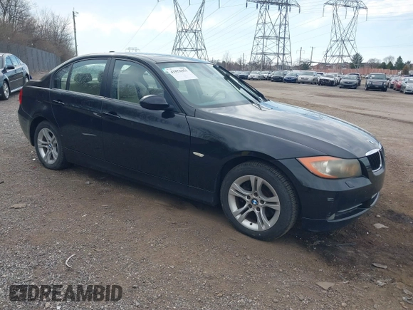 2008 BMW 3 Series 328xi with VIN WBAVC93568K036071, listed as a IAAI auction lot 41854451 with 134,735 mi miles. Bid and sale history available at carsss.com. Image 1.