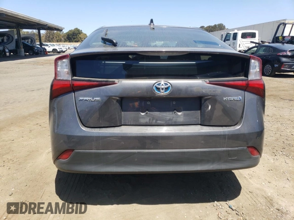 2022 Toyota Prius L Eco with VIN JTDKAMFUXN3174168, listed as a Copart auction lot 61052455 with 54,547 mi miles and Salvage title. Bid and sale history available at DreamBid. Image 6.