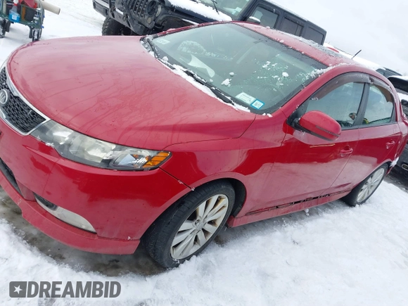 2013 Kia Forte SX with VIN KNAFW4A33D5693791, listed as a IAAI auction lot 41486906 with 154,579 mi miles. Bid and sale history available at carsss.com. Image 17.