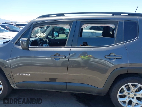 2018 Jeep Renegade Latitude with VIN ZACCJABB5JPJ63878, listed as a IAAI auction lot 42282707 with 90,572 mi miles and . Bid and sale history available at DreamBid. Image 14.