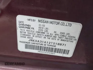 2002 Infiniti I35 Luxury z VIN JNKDA31A12T018871, wystawiony jako IAAI lot #42198305 z przebiegiem 179 412 mil mil oraz . Historia ofert i sprzedaży dostępna na DreamBid. Obrazek 9.