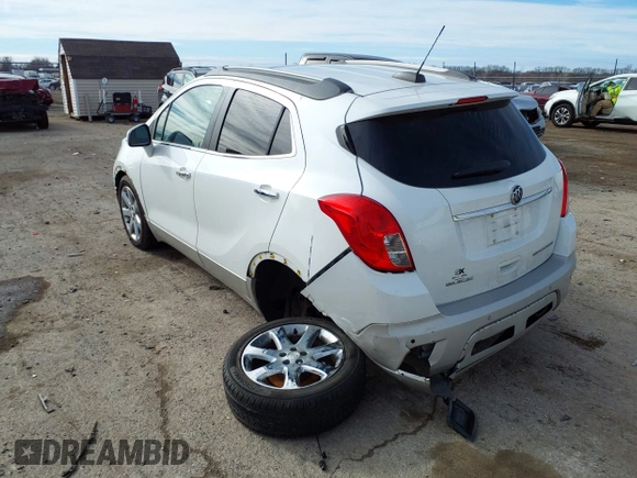 2016 Buick Encore Premium with VIN KL4CJDSB3GB607132, listed as a IAAI auction lot 41526249 with 50,617 mi miles and . Bid and sale history available at carsss.com. Image 3.