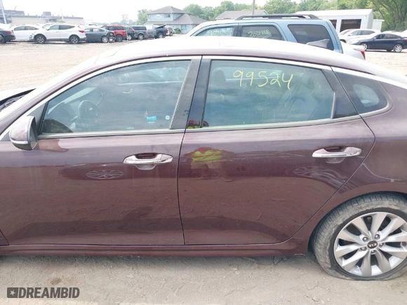 2018 Kia Optima EX with VIN 5XXGU4L30JG215412, listed as a IAAI auction lot 37402705 with 99,524 mi miles. Bid and sale history available at carsss.com. Image 14.