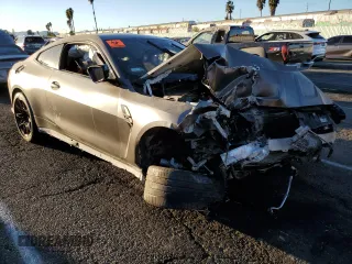2022 BMW M4 Competition with VIN WBS33AZ00NCH76823, listed as a Copart auction lot 79720774 with 0 mi miles and Salvage Title. Bid and sale history available at carsss.com. Image 4.