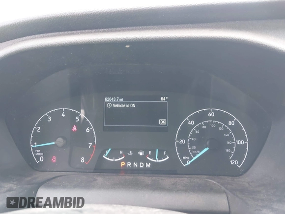 2022 Ford Transit Cargo with VIN 1FTBR3U85NKA64272, listed as a IAAI auction lot 42427708 with 62,043 mi miles and . Bid and sale history available at DreamBid. Image 7.