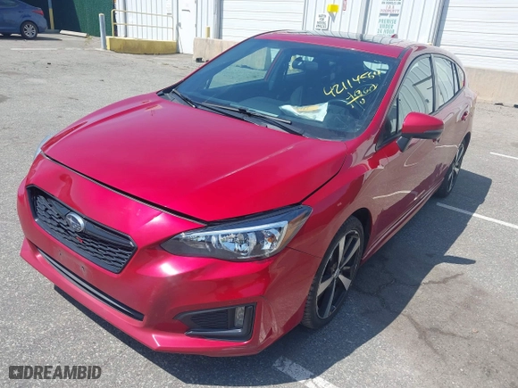 2017 Subaru Impreza Sport with VIN 4S3GTAM67H3738222, listed as a IAAI auction lot 42114564 with 116,600 mi miles. Bid and sale history available at carsss.com. Image 18.