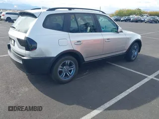 2005 BMW X3 3.0i with VIN WBXPA93445WD04862, listed as a IAAI auction lot 41950119 with 237,014 mi miles. Bid and sale history available at carsss.com. Image 4.