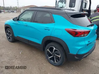2021 Chevrolet TrailBlazer RS with VIN KL79MUSL4MB080470, listed as a IAAI auction lot 42076884 with 27,420 mi miles and . Bid and sale history available at DreamBid. Image 3.