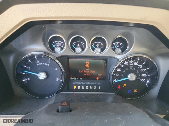 2011 Ford Super Duty F-250 SRW XL with VIN 1FT7W2BT4BEB23354, listed as a Copart auction lot 88908495 with 178,683 mi miles and Salvage Title. Bid and sale history available at carsss.com. Image 9.