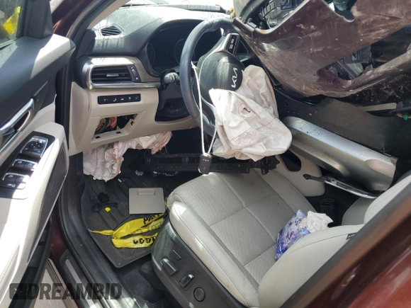 2022 Kia Telluride SX with VIN 5XYP54HC7NG276196, listed as a Copart auction lot 48282323 with 11,643 mi miles and Salvage title. Bid and sale history available at DreamBid. Image 8.