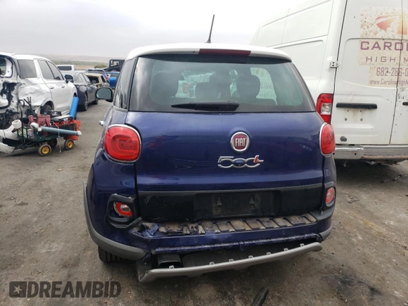 2015 FIAT 500L Urbana Trekking with VIN ZFBCFADH4FZ033544, listed as a Copart auction lot 76069444 with 85,063 mi miles and Salvage Title. Bid and sale history available at carsss.com. Image 6.