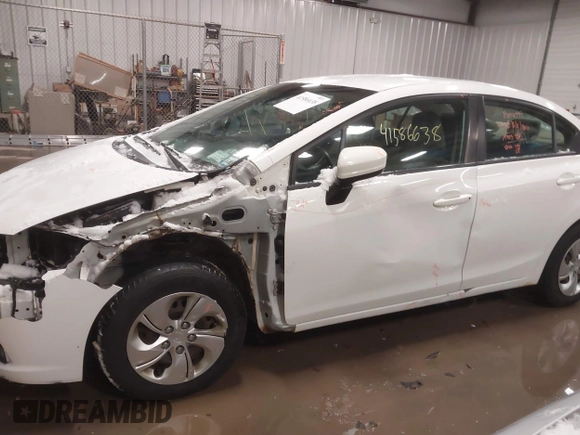 2015 Honda Civic LX with VIN 19XFB2F53FE281911, listed as a IAAI auction lot 41586638 with 200,966 mi miles and . Bid and sale history available at DreamBid. Image 6.