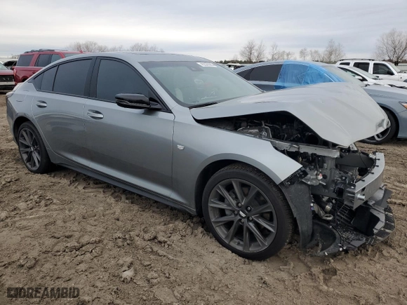 2024 Cadillac CT5 Sport with VIN 1G6DP5RK1R0102406, listed as a Copart auction lot 45578395 with 6,224 mi miles and Salvage Title. Bid and sale history available at carsss.com. Image 4.