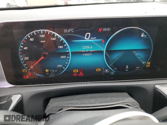 2020 Mercedes-Benz A 220 with VIN W1K3G4FB6LJ199097, listed as a Copart auction lot 59177035 with 135,571 mi miles and Clean title. Bid and sale history available at DreamBid. Image 9.