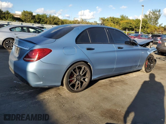 2018 Mercedes-Benz C 43 AMG with VIN 55SWF6EB5JU251989, listed as a Copart auction lot 44369745 with 94,389 mi miles and Salvage Title. Bid and sale history available at carsss.com. Image 3.