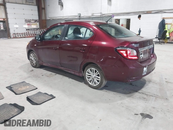 2021 Mitsubishi Mirage G4 ES with VIN ML32FUFJ9MHF03800, listed as a IAAI auction lot 41839537 with 40,120 mi miles. Bid and sale history available at carsss.com. Image 3.