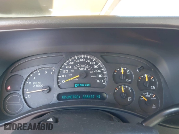2003 Chevrolet Silverado 1500 with VIN 2GCEK19T331108222, listed as a IAAI auction lot 41549375 with 235,437 mi miles. Bid and sale history available at carsss.com. Image 7.