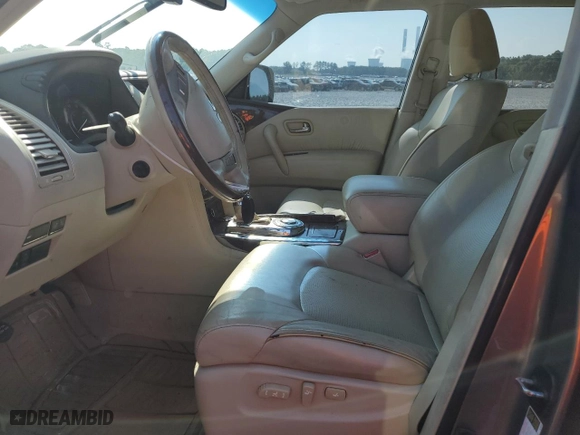 2015 Infiniti QX80 with VIN JN8AZ2NF8F9570145, listed as a Copart auction lot 66379274 with 126,314 mi miles and Salvage Title. Bid and sale history available at carsss.com. Image 7.