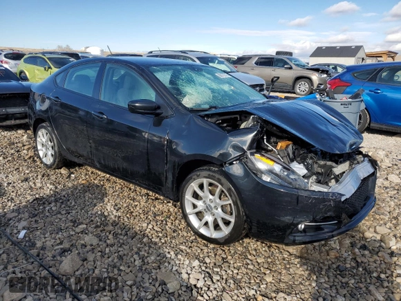2013 Dodge Dart Rallye with VIN 1C3CDFBA1DD303723, listed as a Copart auction lot 88172715 with 165,573 mi miles and Salvage Title. Bid and sale history available at carsss.com. Image 4.