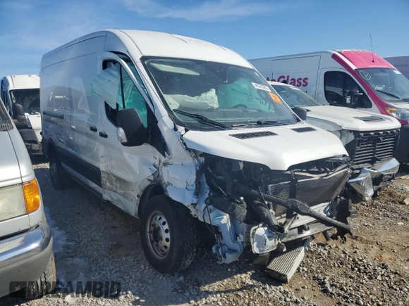 2023 Ford Transit Cargo with VIN 1FTBR1CG6PKB89510, listed as a Copart auction lot 46370565 with 180,309 mi miles and Salvage Title. Bid and sale history available at carsss.com. Image 4.