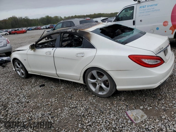 2012 Mercedes-Benz CLS-Class CLS 550 with VIN WDDLJ9BB1CA033414, listed as a Copart auction lot 50982285 with Not Provided miles and Non Repairable. Bid and sale history available at carsss.com. Image 2.