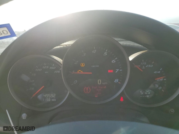 2007 Porsche Boxster with VIN WP0CA29837U711256, listed as a Copart auction lot 78423144 with 49,592 mi miles and Salvage Title. Bid and sale history available at carsss.com. Image 9.