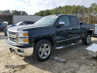 2014 Chevrolet Silverado 1500 LTZ with VIN 1GCVKSEC3EZ269921, listed as a Copart auction lot 84896084 with 136,671 mi miles and Salvage Title. Bid and sale history available at DreamBid. Image 1.