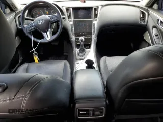 2021 Infiniti Q50 Luxe with VIN JN1EV7BR5MM753035, listed as a Copart auction lot 58970045 with 62,927 mi miles and Salvage title. Bid and sale history available at DreamBid. Image 8.
