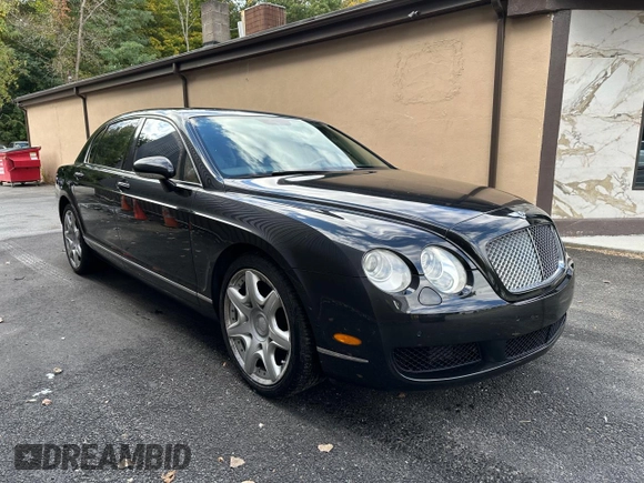 2008 Bentley Flying Spur with VIN SCBBR93W98C055885, listed as a Copart auction lot 76468944 with 81,286 mi miles and Clean Title. Bid and sale history available at DreamBid. Image 1.