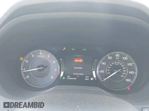 2020 Acura RDX Advance with VIN 5J8TC2H72LL031272, listed as a IAAI auction lot 42430222 with 70,648 mi miles and . Bid and sale history available at DreamBid. Image 7.