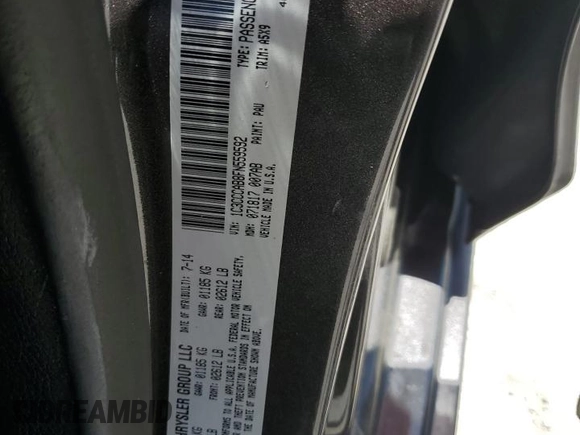 2015 Chrysler 200 Limited with VIN 1C3CCCAB8FN559592, listed as a Copart auction lot 53809995 with 86,566 mi miles and Salvage Title. Bid and sale history available at DreamBid. Image 12.