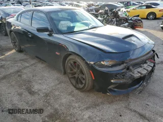 2020 Dodge Charger Scat Pack Widebody z VIN 2C3CDXGJ7LH231846, wystawiony jako Copart lot #87971485 z przebiegiem 60 856 mil mil oraz Szkoda całkowita • Salvage title. Historia ofert i sprzedaży dostępna na DreamBid. Obrazek 4.
