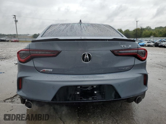 2024 Acura TLX w/A-Spec Package with VIN 19UUB6F5XRA001862, listed as a Copart auction lot 70484204 with 1,400 mi miles and Salvage Title. Bid and sale history available at carsss.com. Image 6.