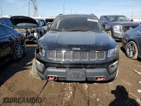 2018 Jeep Compass Trailhawk with VIN 3C4NJDDB5JT139499, listed as a Copart auction lot 48491975 with 115,466 mi miles and Salvage Title. Bid and sale history available at carsss.com. Image 5.