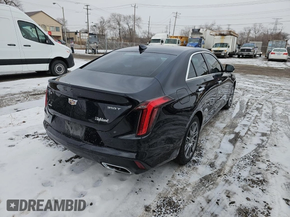 2021 Cadillac CT4 Premium Luxury with VIN 1G6DF5RK7M0127533, listed as a Copart auction lot 42586745 with 85,584 mi miles and Clean Title. Bid and sale history available at DreamBid. Image 4.