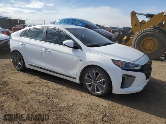 2017 Hyundai Ioniq Limited with VIN KMHC85LC1HU051550, listed as a Copart auction lot 55484925 with 140,752 mi miles and Salvage title. Bid and sale history available at DreamBid. Image 4.